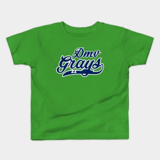 Box Lacrosse College Team - DMV GRAYS Kids T-Shirt